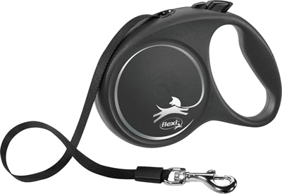 Flexi Rollijn Black Design Tape Zwart